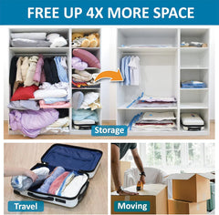 Vacuum Storage Bags with Hand Pump – Save Space & Protect Clothes